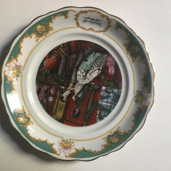 Two ROBERT HERRICK VTG Poetry Society Limited Ed. 1982 fine porcelain plates 8" - Picture 4 of 13